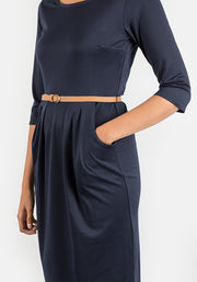 Nadia Navy Dress