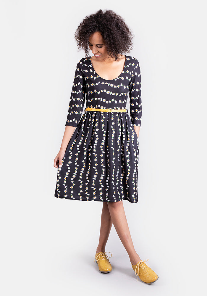 Daphne Daisy Chain Print Reversible Dress