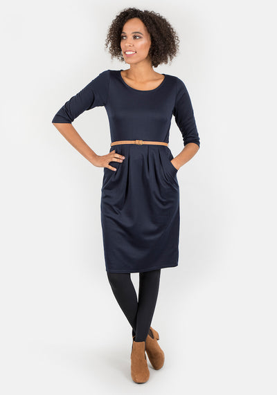 Nadia Navy Dress