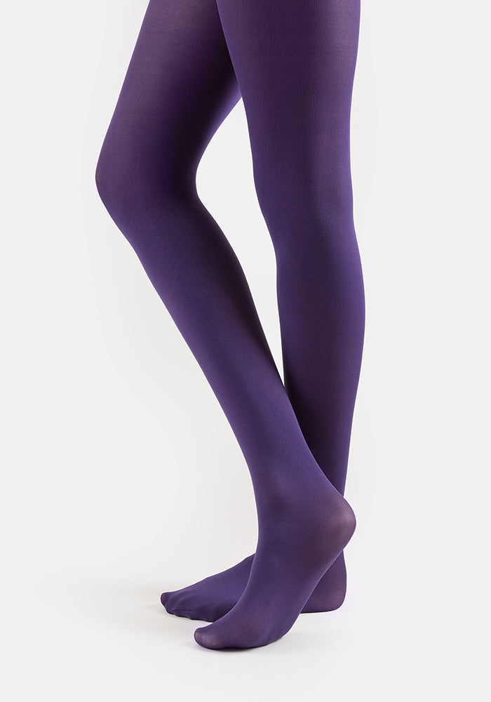 Second angle of 50 Denier Premium Tights (Purple)