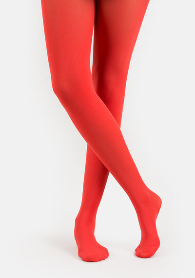 Premium 50 Denier Tights High Risk Red