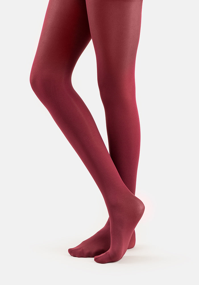 Premium 50 Denier Tights Burgundy – Popsy Clothing