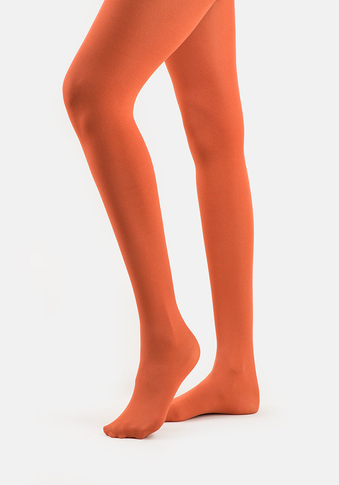 Front view of 50 Denier Premium Tights (Rust), enjoy everyday comfort with our warm Rust 50 denier tights.
