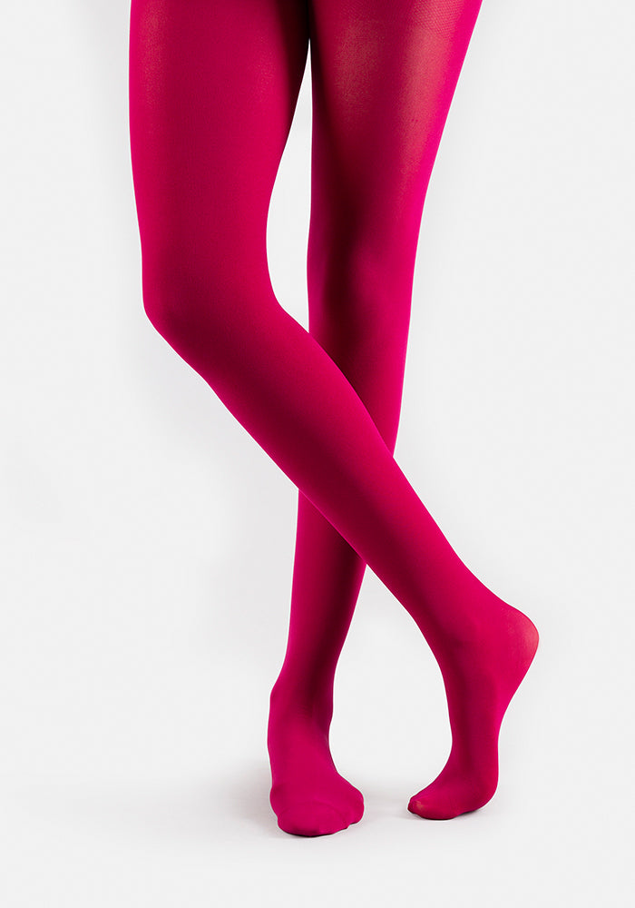 Front view of 50 Denier Premium Tights (Cerise)