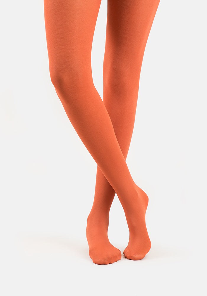 Second angle of 50 Denier Premium Tights (Rust), enjoy everyday comfort with our warm Rust 50 denier tights.