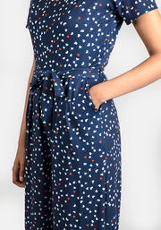 Jamie Ditsy Heart Culotte Jumpsuit